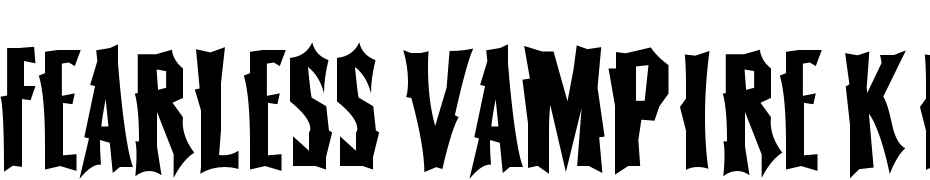 Fearless Vampire Killers Font Download Free
